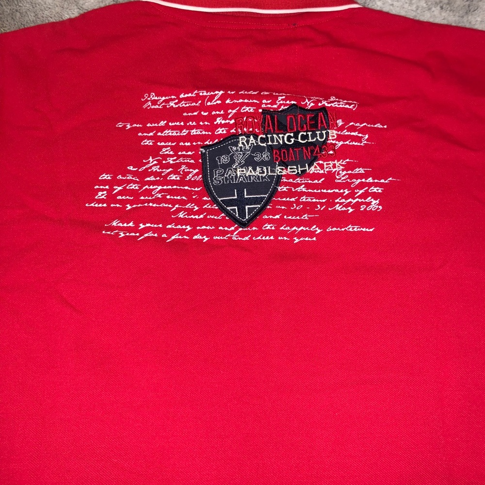 Paul & Shark Vintage Yachting Mens Red Polo Size M - Picture 7 of 8